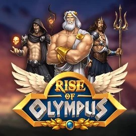 Slots logo of Rise of Olympus from Play’n GO at Gamble Zen Casino